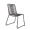 Armen Living Koala Shasta and Camino 6 Piece Outdoor Dining Set in Dark Eucalyptus Wood with Gray Rope 840254333840 - alternate 3